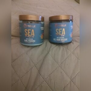 2 Mielle Sea Moss Anti-Shedding Gel Hair Masque & Curl Pudding w/ Saw Palmetto